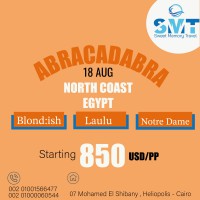 North Coast , Egypt : From 17/08/2023 Till 21/08/2023 (ABRACADABRA MUSIC FESTIVAL)